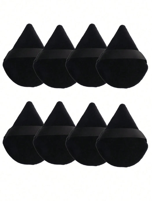 SHEIN 8 piezas de esponjas de maquillaje triangulares con textura