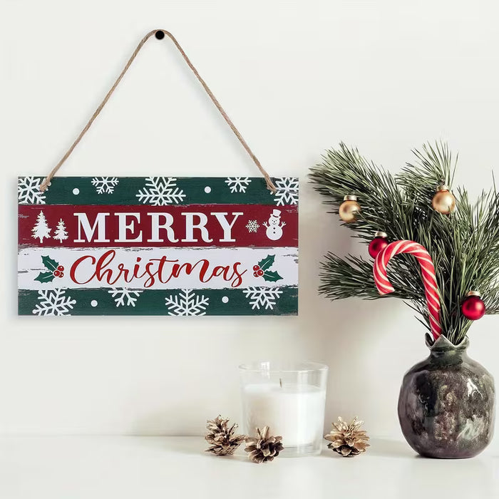 Colgante de madera para colgar en Navidad -Decoración para exteriores