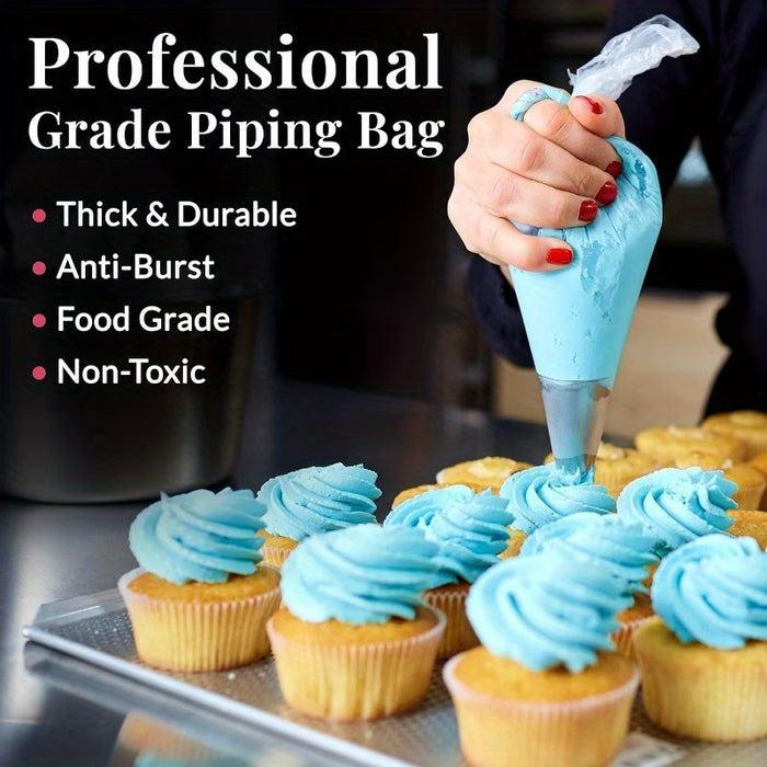 200 piezas de bolsas de repostería antiruptura, bolsas de repostería para glaseado