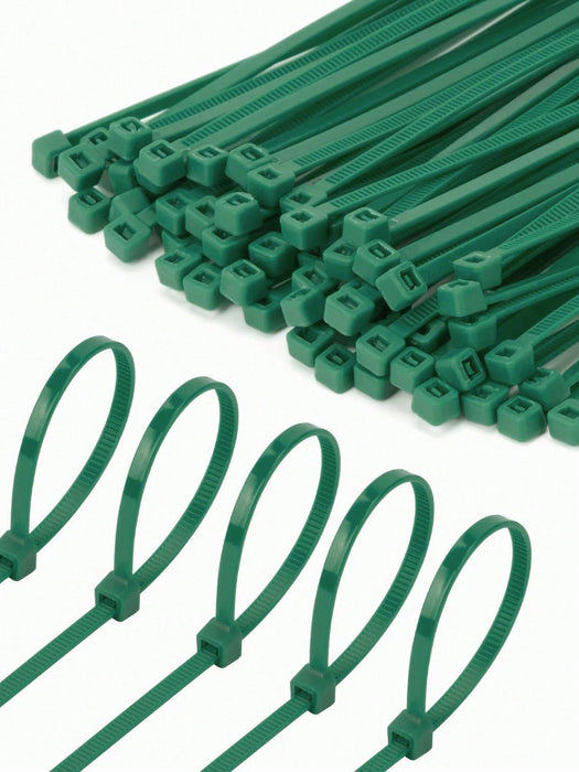 Shein 100 bridas autoblocantes verdes, 3 mm x 10 cm, resistentes al calor