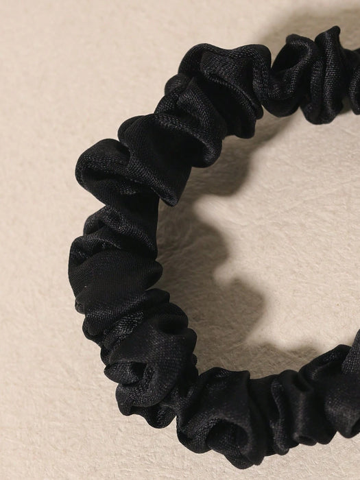 SHEIN 10 piezas Coleteros de satén mini