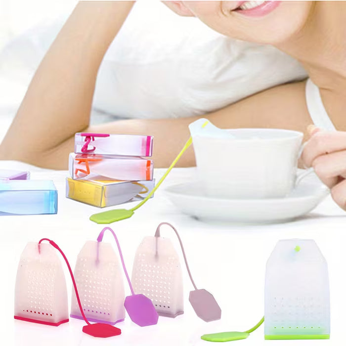 1 Unidad, Bolsita De Té, Bolsa De Filtro De Té Transparente