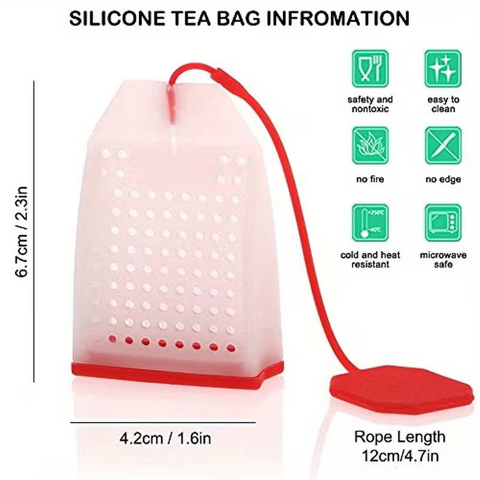 1 Unidad, Bolsita De Té, Bolsa De Filtro De Té Transparente