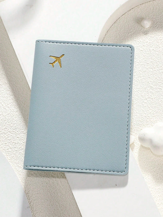 SHEIN 1 pieza Funda de pasaporte minimalista de piel sintética