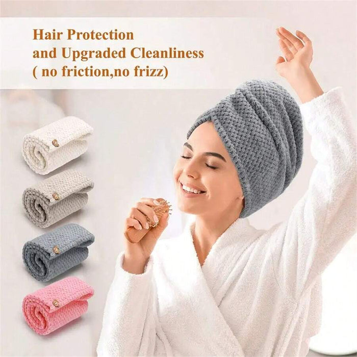SHEIN 1 pieza Toalla de microfibra para secar el cabello de mujer