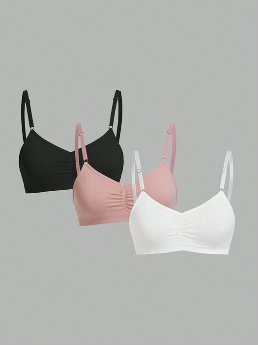 Shein Conjunto de 3 piezas de sujetador para mujeres sin patrón