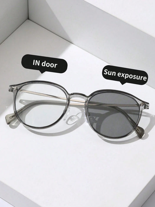 SHEIN 1 par de gafas de moda geométricas para hombres