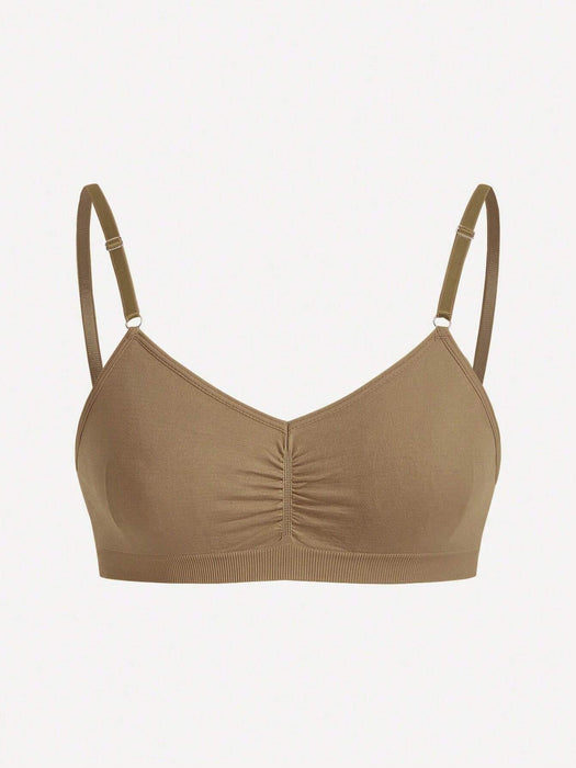 SHEIN Sujetador elástico sin colcha cómodo y sin barilla