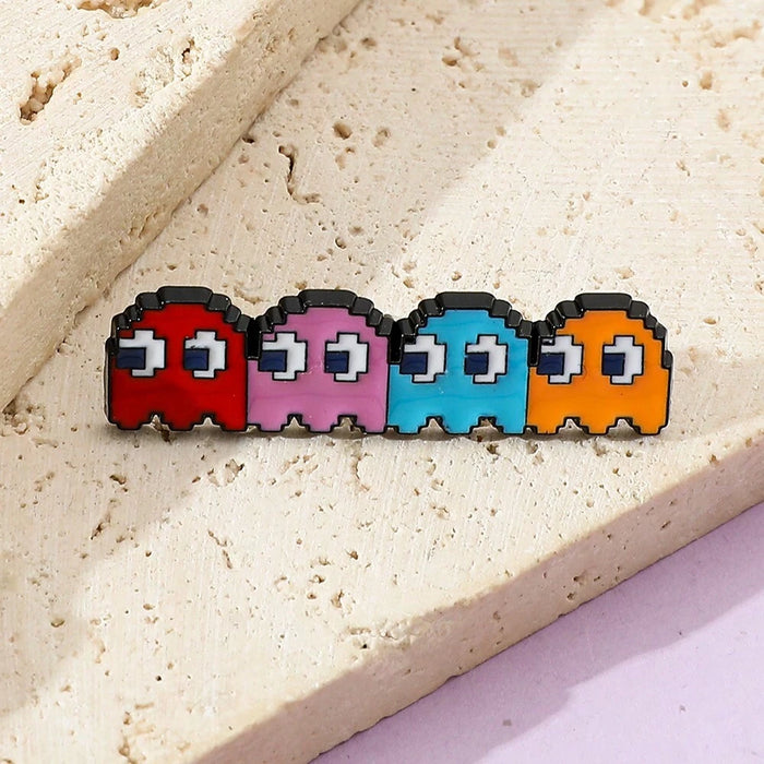 Shein 1 broche de aleación de zinc con diseño de mosaico creativo