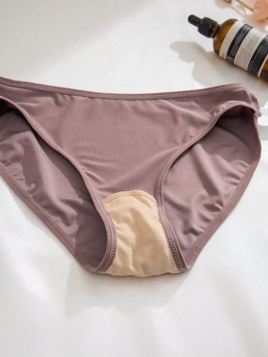 SHEIN 5 braguitas triangulares cómodas de color liso con estampado de amor para mujer
