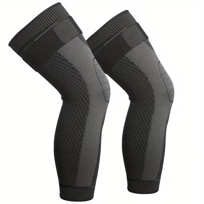 Rodillera de compresión de 2 piezas cubre las rodillas y proporciona calor