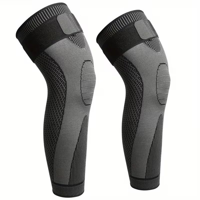 Rodillera de compresión de 2 piezas cubre las rodillas y proporciona calor