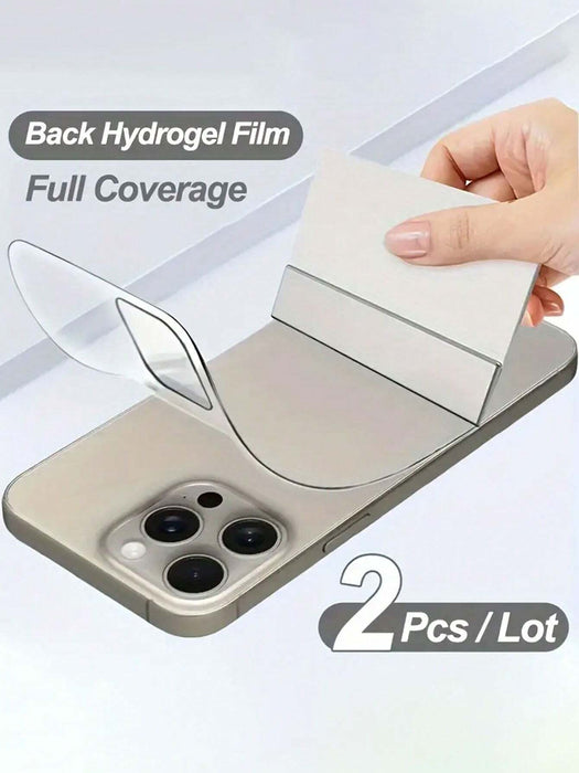 SHEIN 2 piezas de película de gel de agua, compatible con iPhone