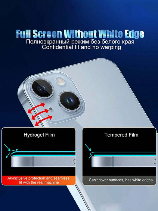 SHEIN 2 piezas de película de gel de agua, compatible con iPhone