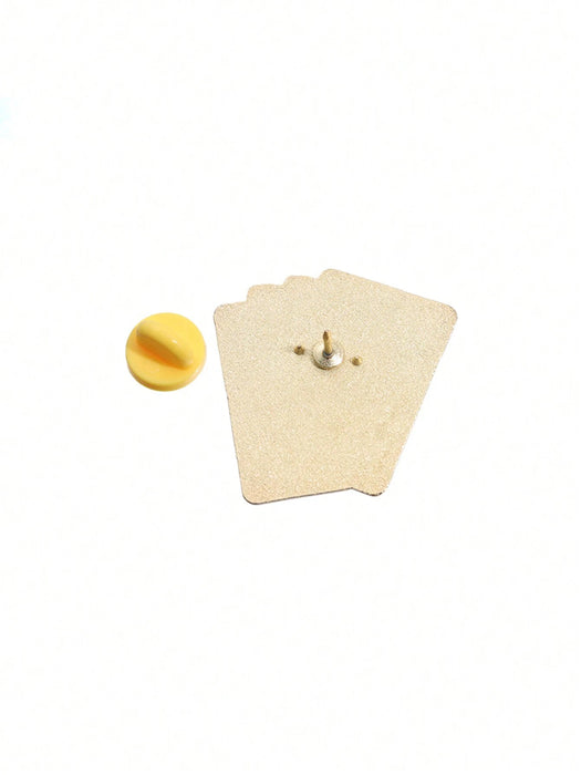 Shein Pin esmaltado de cartas de póker JQKA con escalera de color, regalo del juego Lucky Poker