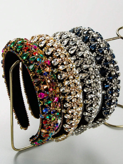 Shein Diadema lujosa de terciopelo coreano estilo barroco, acolchada con esponja