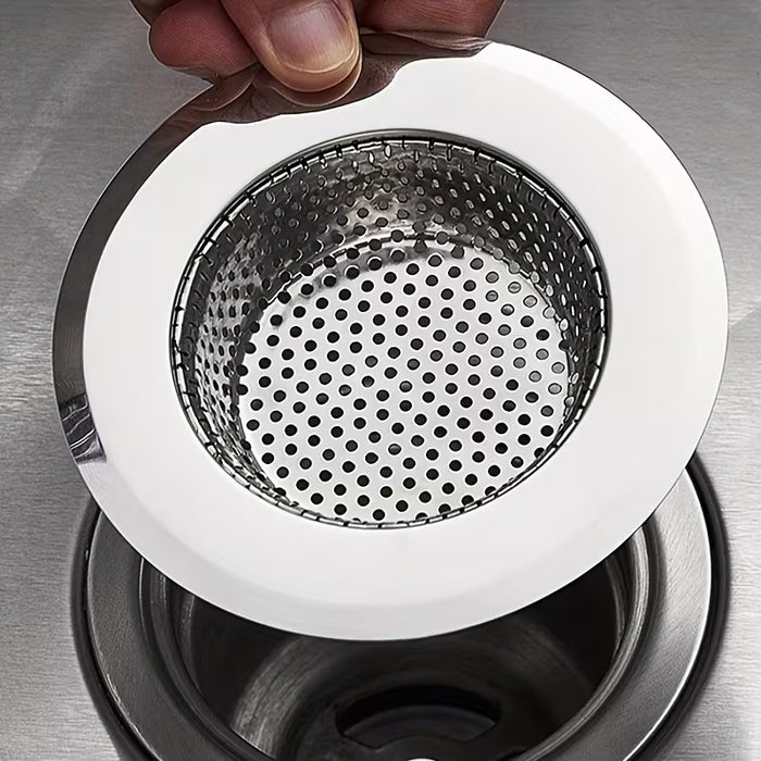 1 piezas Colador de fregadero de cocina de acero inoxidable, Colador de desagüe