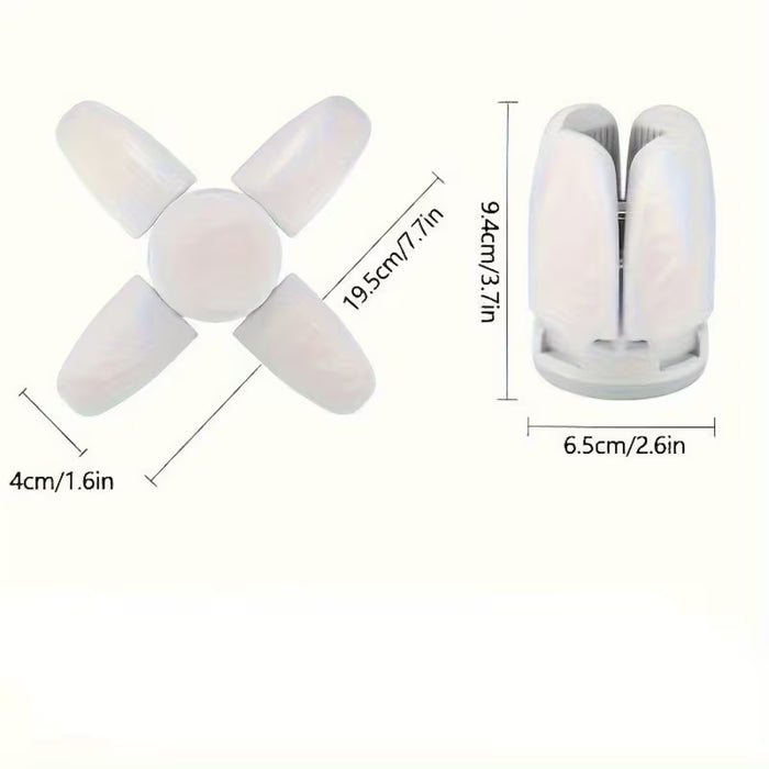 1 pieza de luz de techo de garaje LED ajustable - 28W Mini ventilador brillante