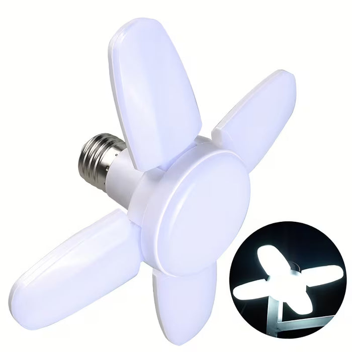 1 pieza de luz de techo de garaje LED ajustable - 28W Mini ventilador brillante