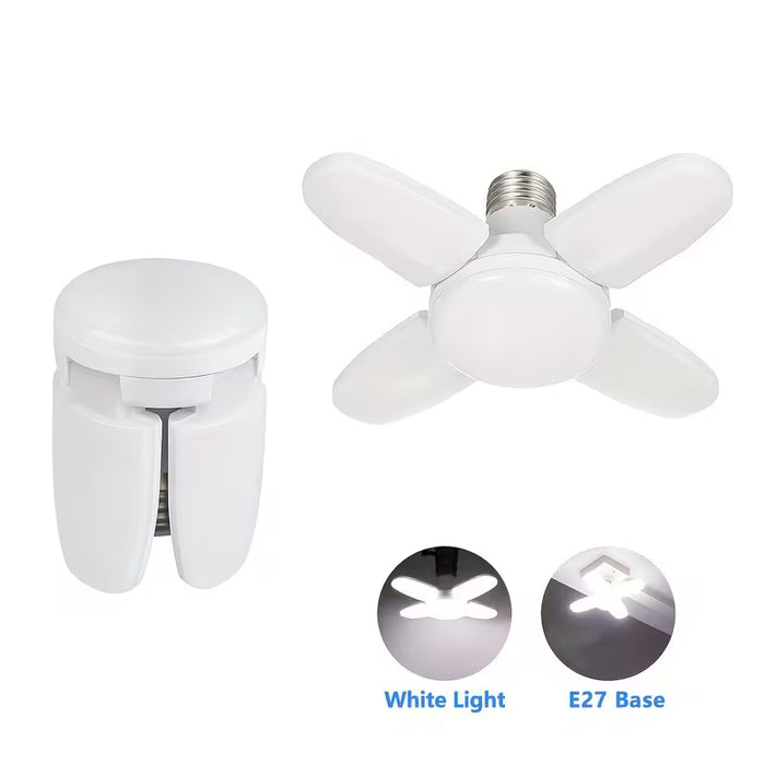 1 pieza de luz de techo de garaje LED ajustable - 28W Mini ventilador brillante