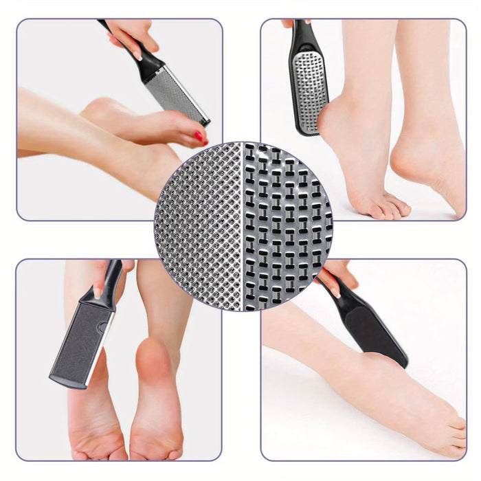 Set de 10 herramientas para el cuidado de los pies para exfoliar la piel muerta, alisar los talones