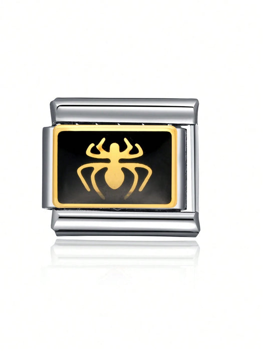 SHEIN 1 pieza Accesorio de joyería de acero inoxidable para hacer brazaletes con diseño de araña