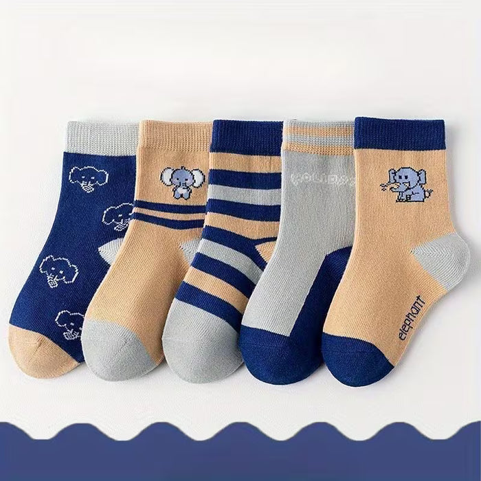 20 pares de calcetines suaves con diseños de dibujos animados deportivos
