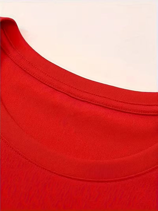 Camiseta casual de verano de manga corta, estampada, de hombre