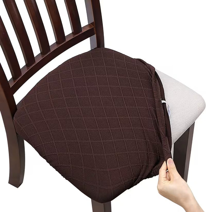 1pc Cojín de silla rombo , cubierta de asiento elástica