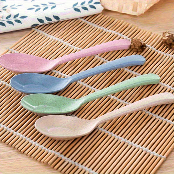 4 cucharas de mango largo - Ideales para cocinar y servir sopa en la cocina
