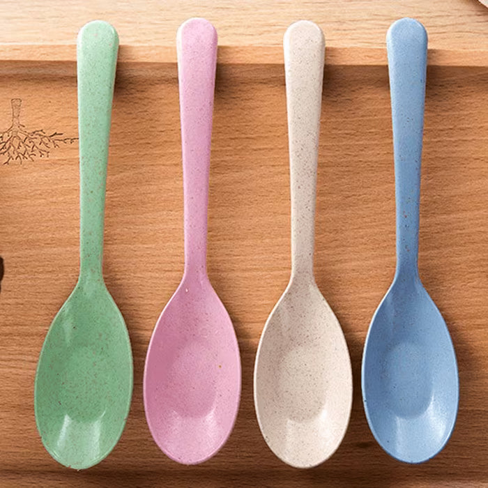 4 cucharas de mango largo - Ideales para cocinar y servir sopa en la cocina