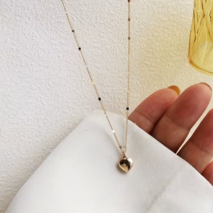 Collar con Colgante Mini en Forma de Corazón, 1 pieza, Elegante para Mujeres