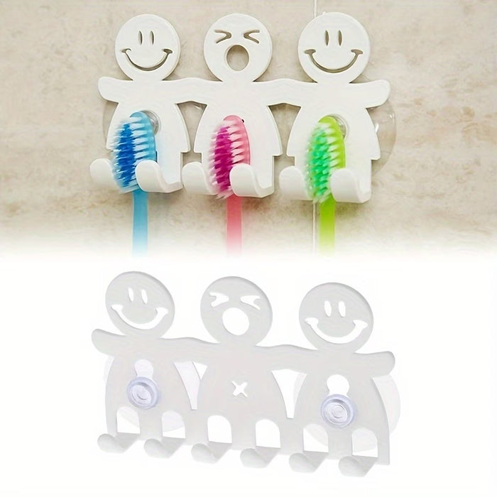 1 pieza de Soporte de Pared para Cepillos de Dientes Ahorrador de Espacio