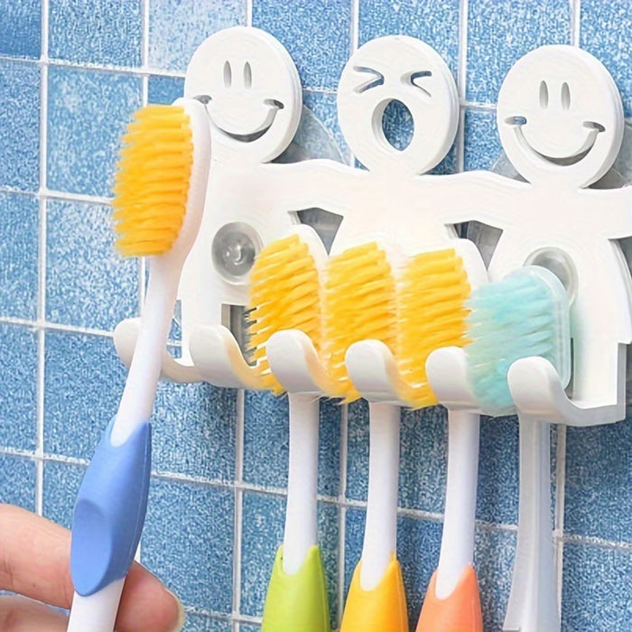 1 pieza de Soporte de Pared para Cepillos de Dientes Ahorrador de Espacio