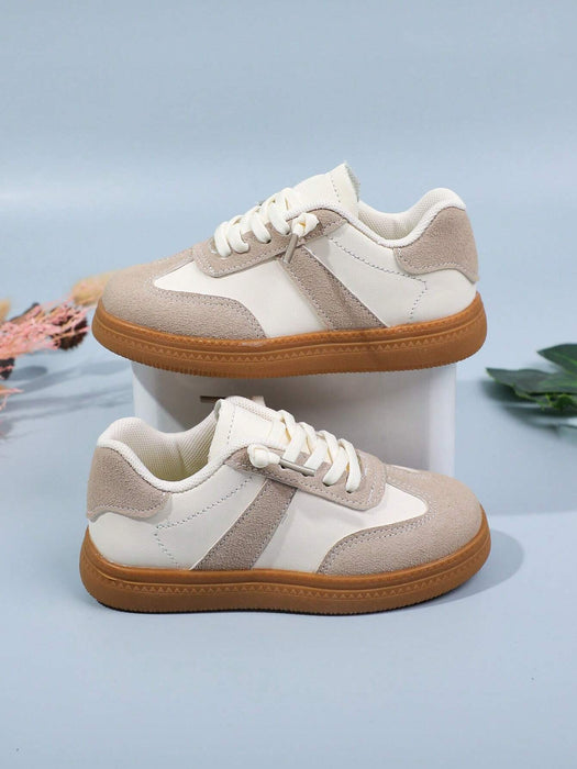SHEIN 1 par de zapatillas de deporte casuales de moda de puntera redonda