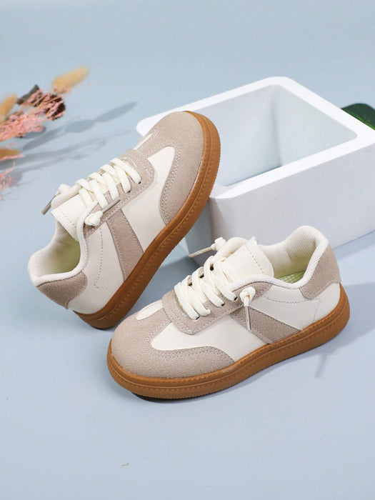 SHEIN 1 par de zapatillas de deporte casuales de moda de puntera redonda