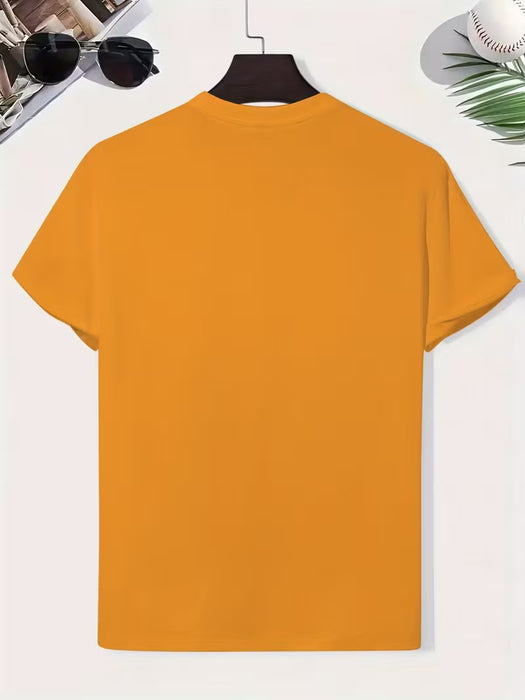 Camiseta de Algodón con Estampado "WHATEVER" De Manga Corta y Cuello Redondo