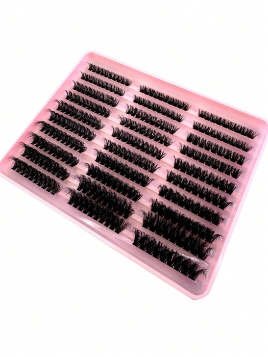 Shein 290 piezas C/D Curl, pestañas esponjosas y suaves de 60D-80D-100D, pestañas individuales de 0,07 mm