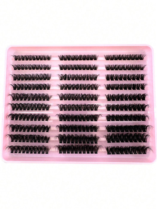 Shein 290 piezas C/D Curl, pestañas esponjosas y suaves de 60D-80D-100D, pestañas individuales de 0,07 mm