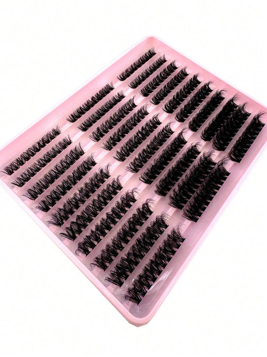Shein 290 piezas C/D Curl, pestañas esponjosas y suaves de 60D-80D-100D, pestañas individuales de 0,07 mm