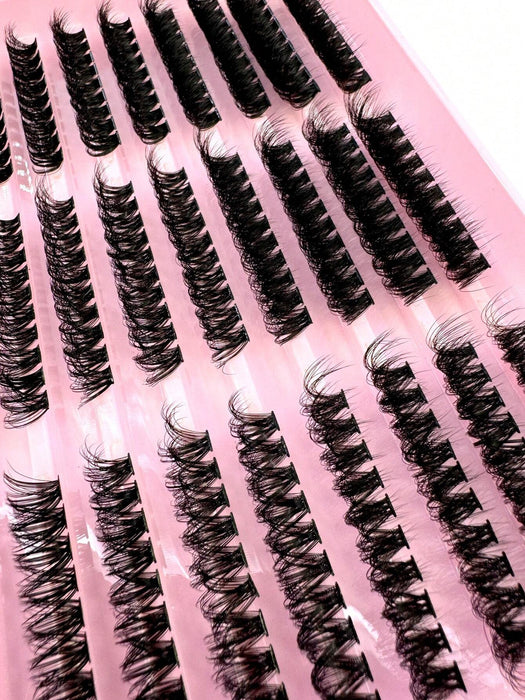Shein 290 piezas C/D Curl, pestañas esponjosas y suaves de 60D-80D-100D, pestañas individuales de 0,07 mm
