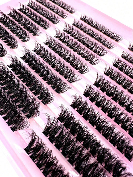 Shein 290 piezas C/D Curl, pestañas esponjosas y suaves de 60D-80D-100D, pestañas individuales de 0,07 mm