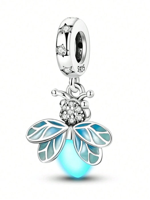 SHEIN Dije de estrella brillante de luciérnaga con diamantes