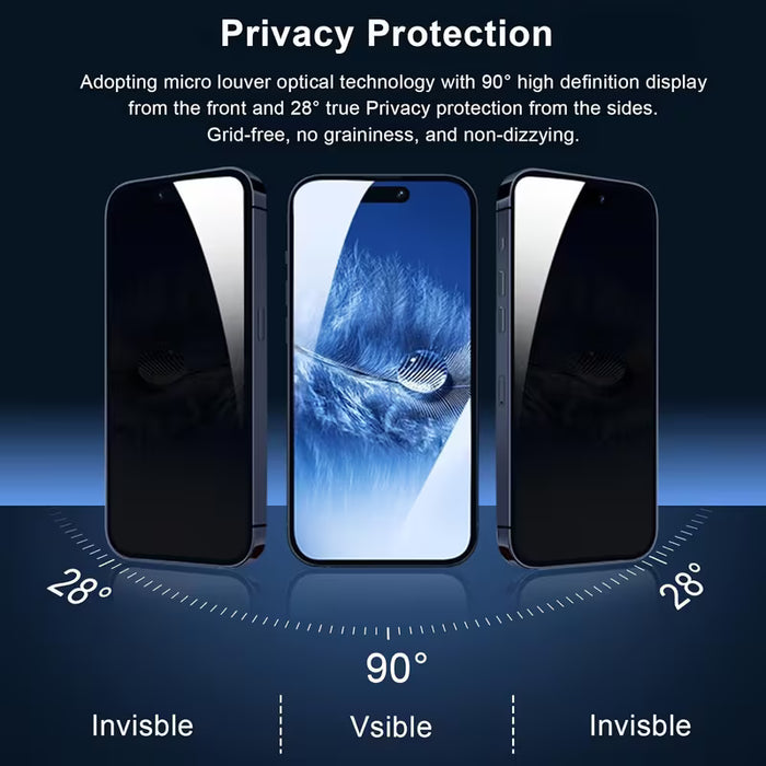 [4+4] 4 protectores de pantalla de privacidad y 4 stickers para lente para iPhone 12 pro max