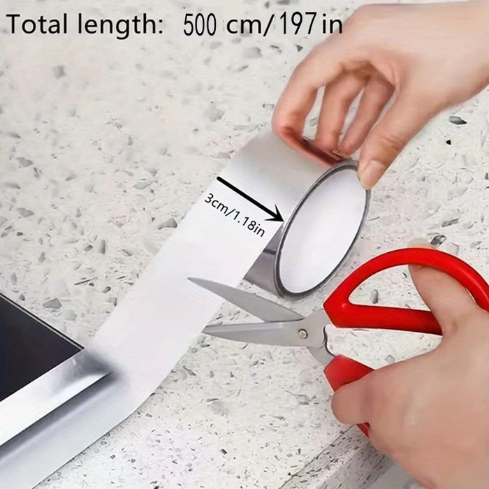 Un Rollo de Cinta de Papel de Aluminio, Tira de Sellado, Cinta de Reparación 3cm*5m