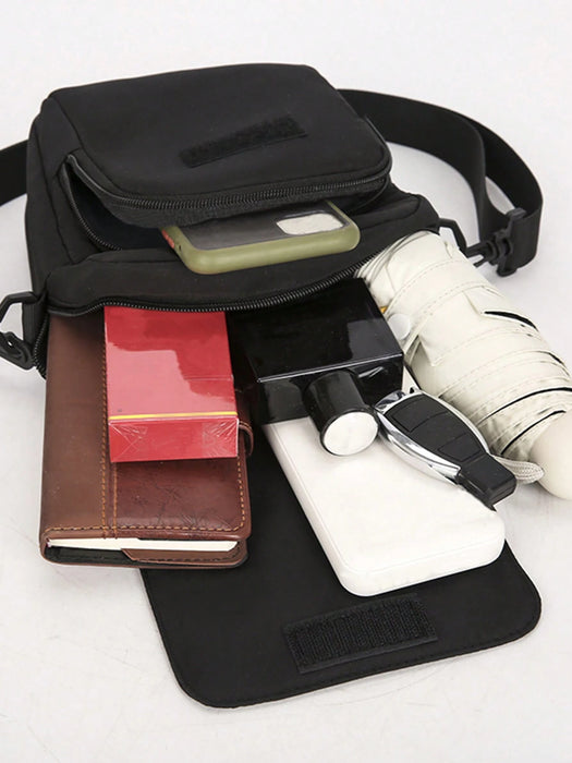 Shein Bolso de hombro casual de moda para hombre cruzado de estilo escolar