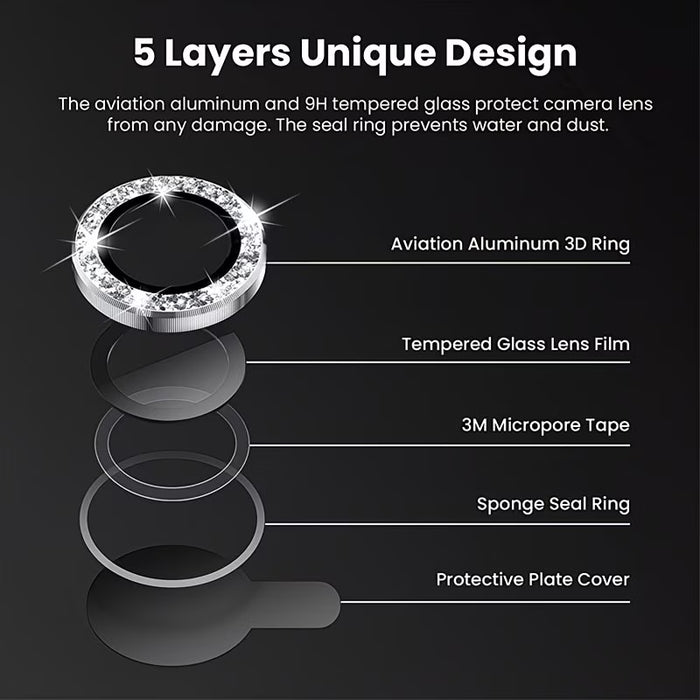3 protectores de lente de cámara HD individual resistentes a los arañazos para iphone 11 pro max