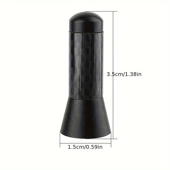 Antena de mástil corto de metal con tornillo de fibra de carbono de 3.5 cm