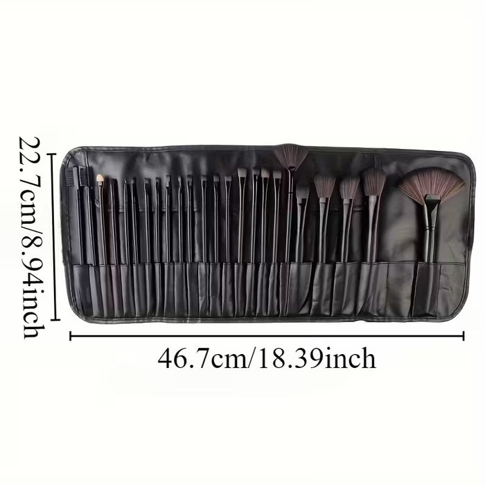 Set de 24 brochas de maquillaje profesionales con bolsa de almacenamiento
