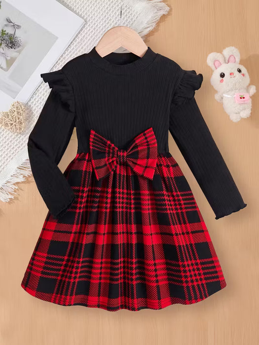 Vestido Lindo y Elegante para Niñas en Primavera y Otoño